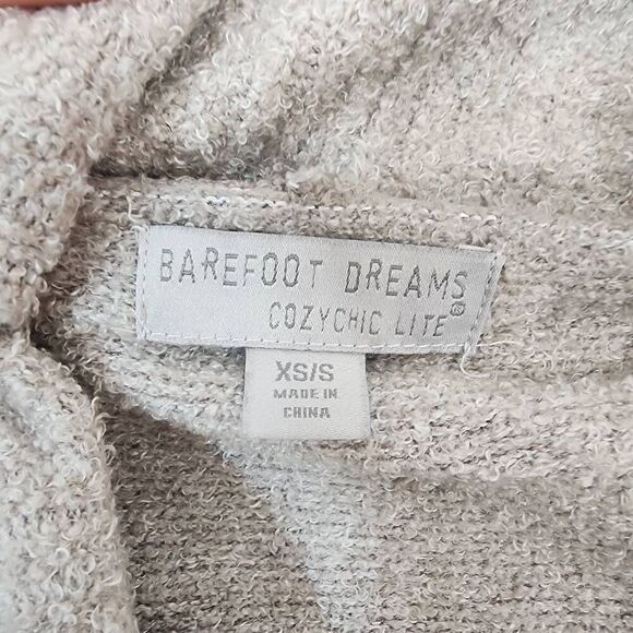 Barefoot Dreams Cozychic Lite Knit Beige Cardigan XS/S Style #452 Soft Comfort - Picture 5 of 6